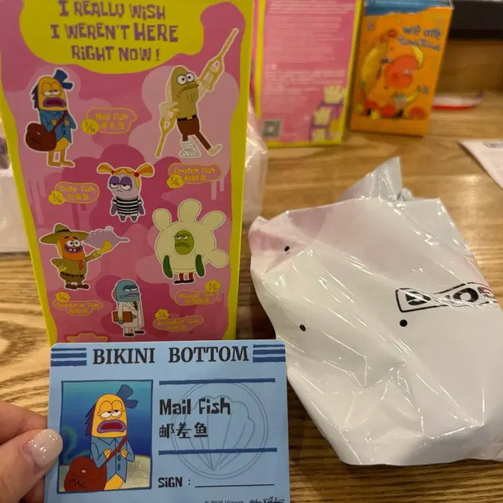 [BUNJANG] Pop Mart SpongeBob Bikini Bottom 2 Mail Fish Series / 팝마트 스폰지밥 비키니시티2 메일피쉬