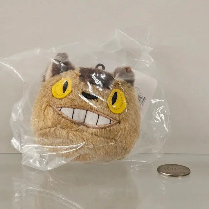 [BUNJANG] My Neighbor Totoro Catbus Face Plush Keychain / [새상품] 토토로 고양이버스 얼굴 인형 키링