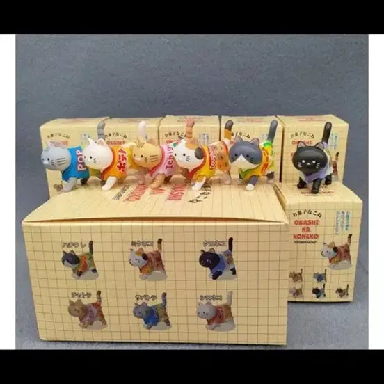 [BUNJANG] OASINA Cat Figure Set (6 Types) / 오아시나 고양이 피규어 6종