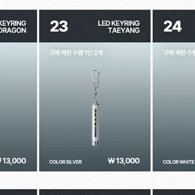 [BUNJANG] Bigbang Exhibition Member Led Keychain / 빅뱅 전시회 Led 키링