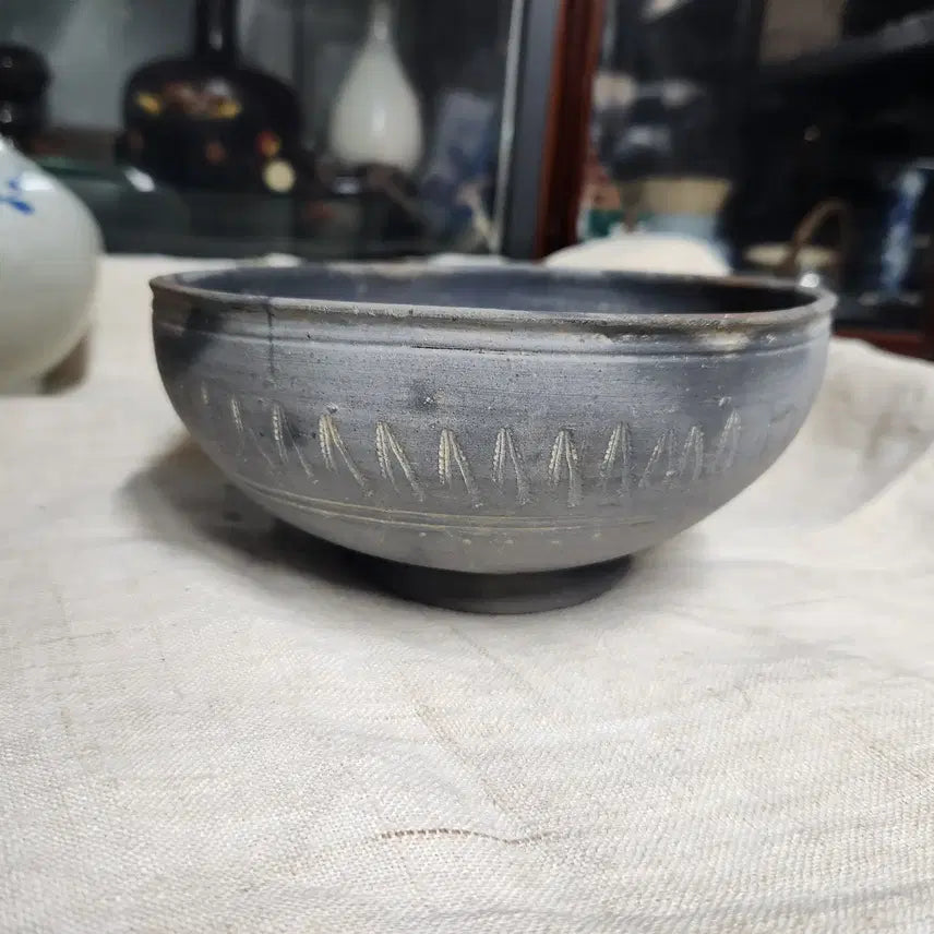 [BUNJANG] Silla Dynasty Pottery Bowl / 삼국시대 토기발 .회청색 경질 토기 발(바리)