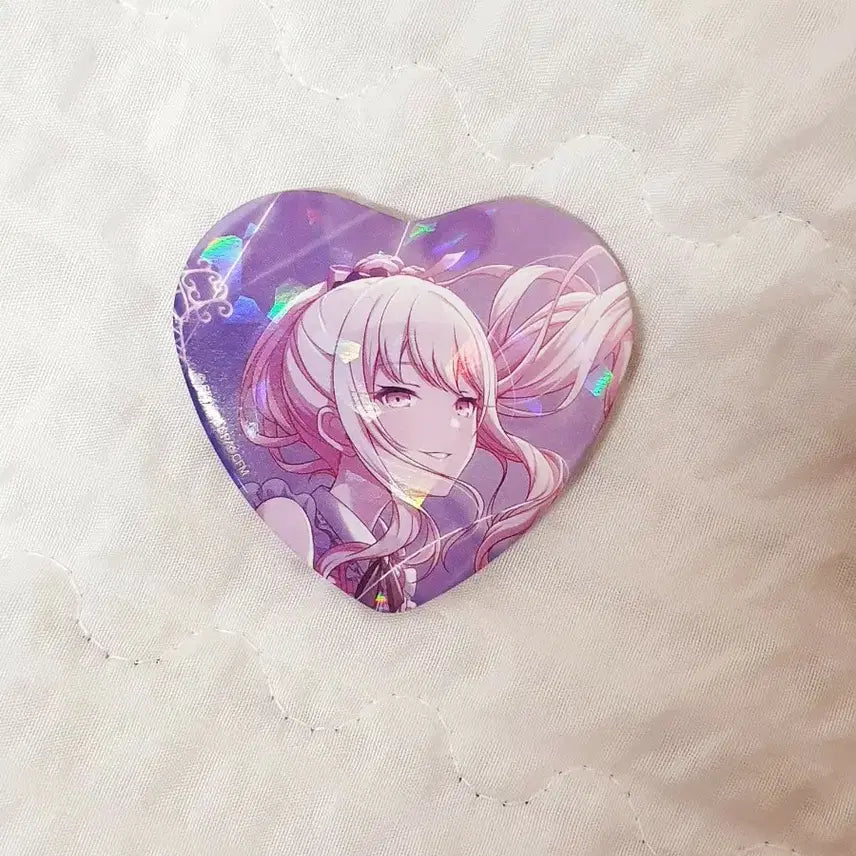 [BUNJANG] Project SEKAI Mizuki Hologram Heart Can Badge / 프로젝트 세카이 프세카 미즈키 홀로그램 하트 캔뱃지
