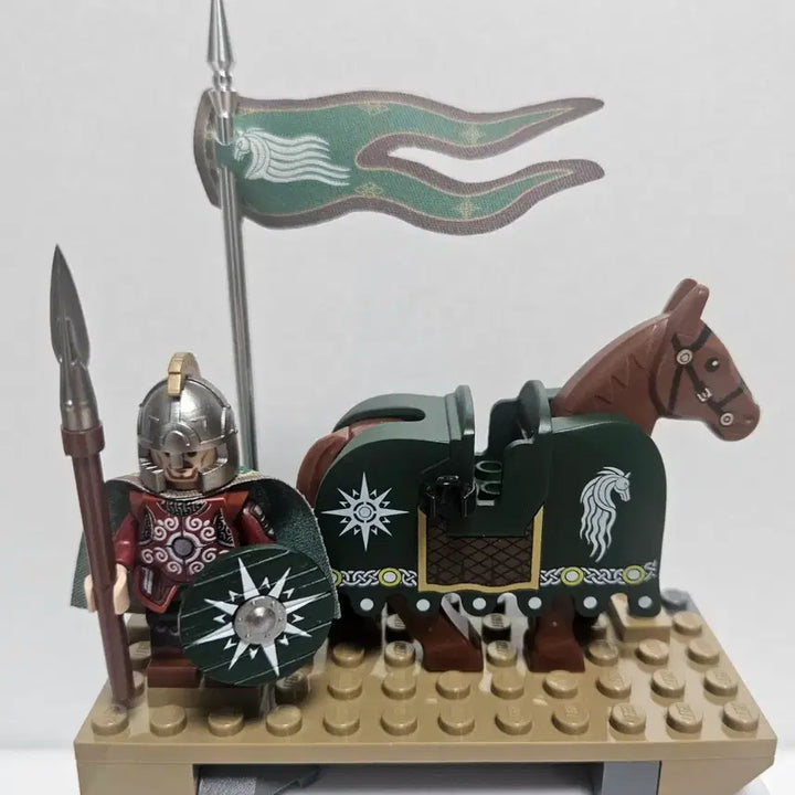 [BUNJANG] Crossbrick (Smilebrick) Rohan Eomer Full Weapon Knight / 레고 캐슬 크로스브릭(스마일브릭) 로한 에오메르