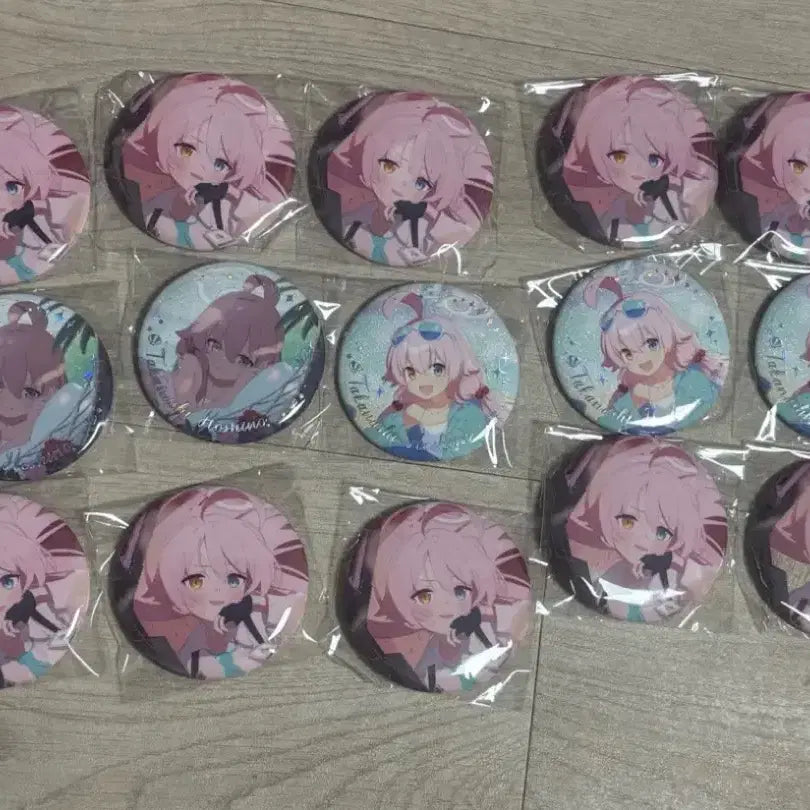 [BUNJANG] Blue Archive Hoshino 15 Piece Bundle Set Can Badges / 블루아카이브 호시노 캔뱃지 15개 일괄