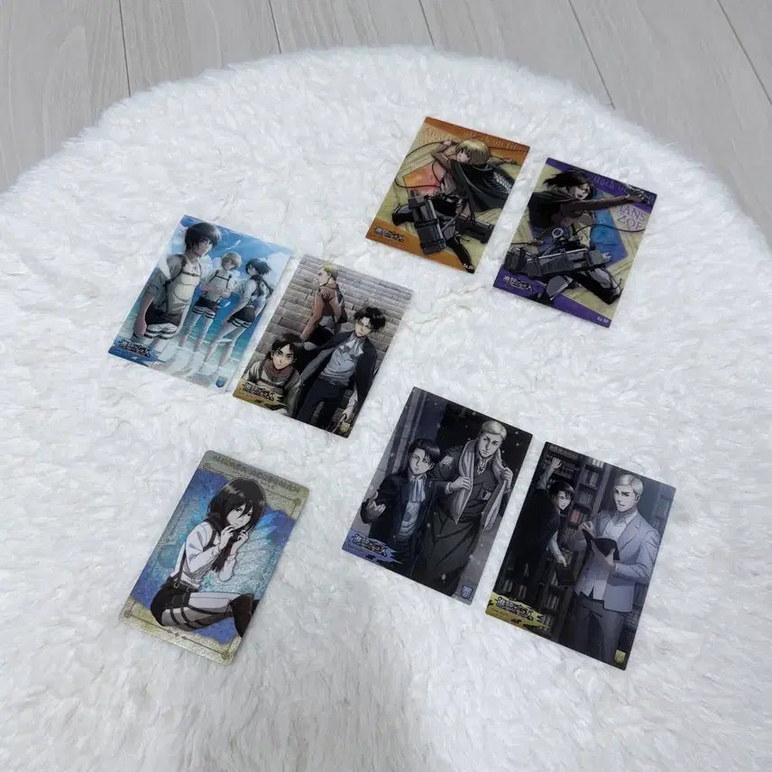 [BUNJANG] Attack on Titan Metal Card Collection &amp; Clear Card Collection Bundle / 진격의 거인 메탈 카드 컬렉션 / 클리어 카드 컬렉션 일괄