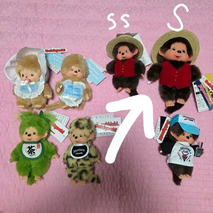 [BUNJANG] One Piece Monkey D. Luffy Monchhichi S Plush / 원피스 루피 몬치치 S