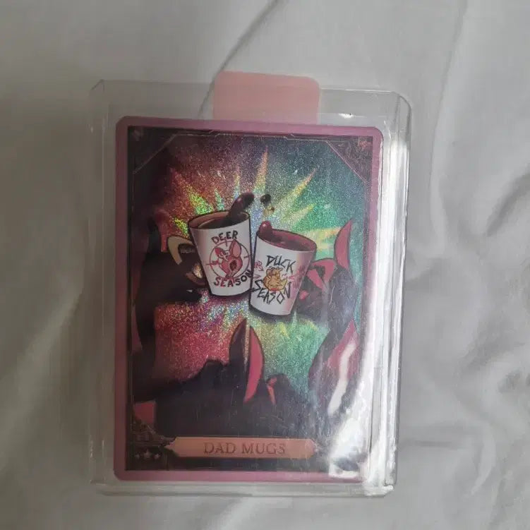 [BUNJANG] Hasbean Hotel DAD MUGS Pink Foil Photocard / 해즈빈호텔 DAD MUGS 핑크 포일 카드