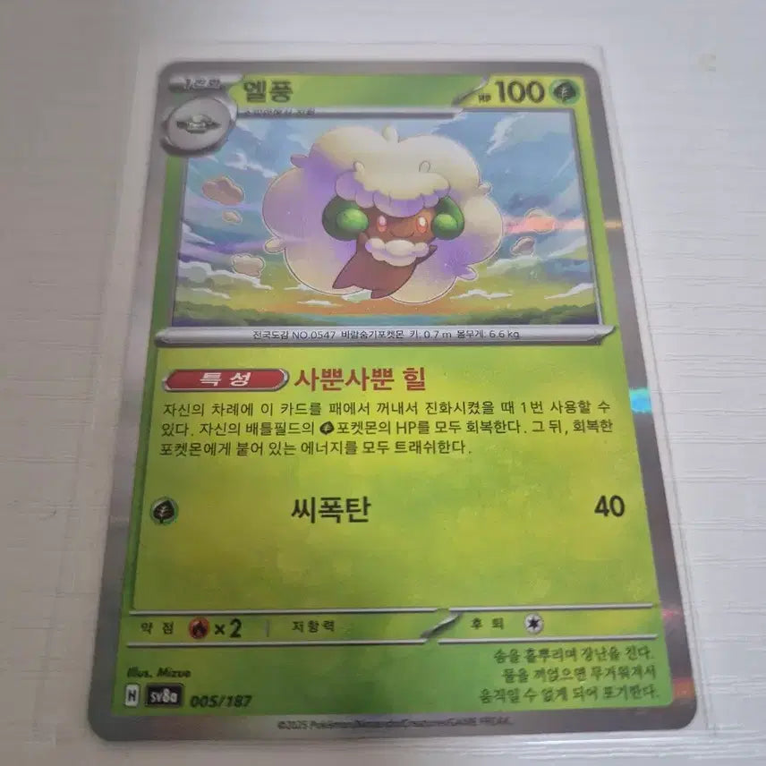[BUNJANG] Pokemon Terrastal Card Elfu (sv8a 005) / 포켓몬 테라스탈 카드 엘풍 (sv8a 005)
