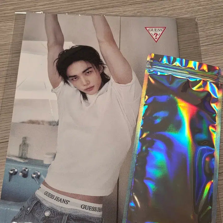 [BUNJANG] Stray Kids Hyunjin Guess Catalog Photokeyring Set / 스키즈 현진 게스 카탈로그 포토키링 세트