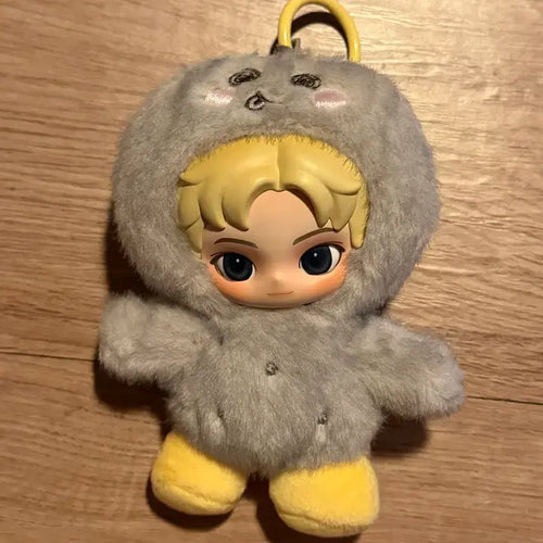 [BUNJANG] Pop Mart RISE & SUN Fluffy Club Seok Inhyeong Doll Keychain / 팝마트 라이즈 플러피 클럽 시리즈 인형 키링 은석