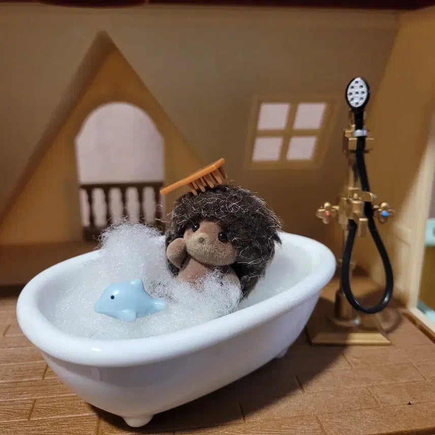 [BUNJANG] Sylvanian Families Ceramic Bathtub Set / 실바니안  도자기 욕조 세트