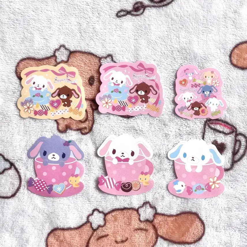 [BUNJANG] Vintage Sugarbunnies Cup Memo Pad Set / 고전 빈티지 컵 슈가바니즈 메모지