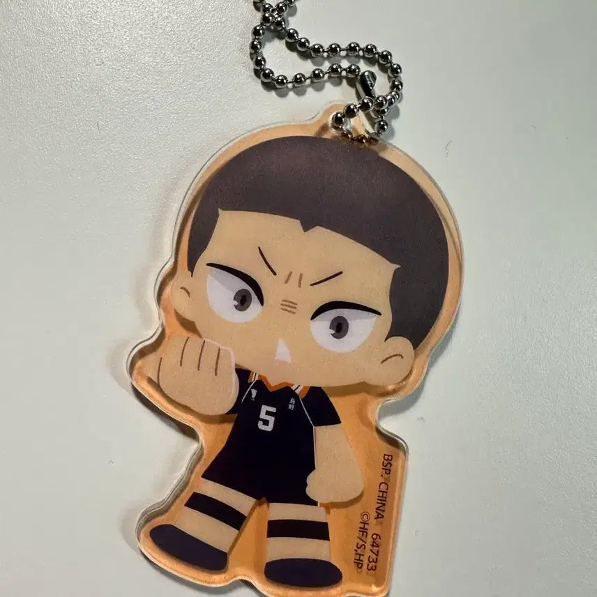 [BUNJANG] Haikyuu!! Tanaka Ryuunosuke Acrylic Keychain / 하이큐 아크릴 키링 타나카