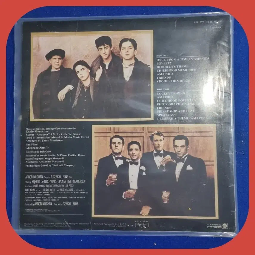 [BUNJANG] Once Upon a Time in America OST LP / 원스 어폰 어 타임 인 아메리카 OST LP NM-/NM-
