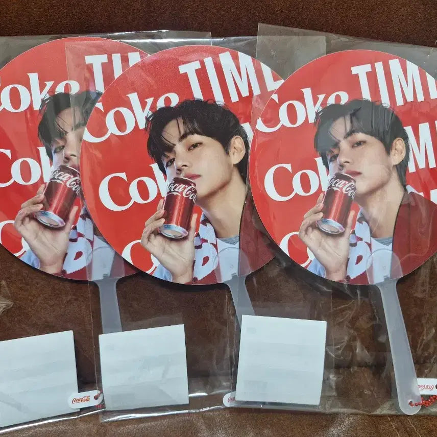 [BUNJANG] Coca-Cola Promotional Fan Set (3pcs) / 코카콜라 홍보물 부채 3개 음료수 소주 양주 맥주 근현대사