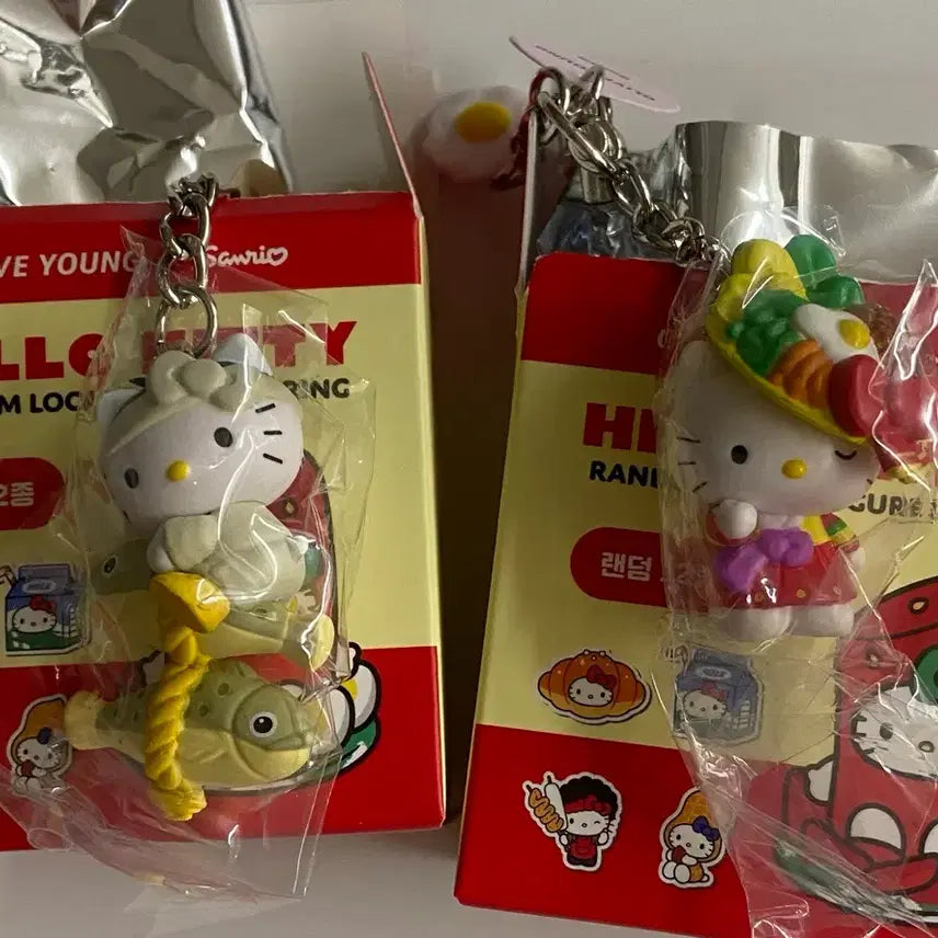[BUNJANG] Hello Kitty Ten by Ten Jiri Keyring / 올리브영 키티 텐바이텐 지역 키링 영광굴비 전주비빔