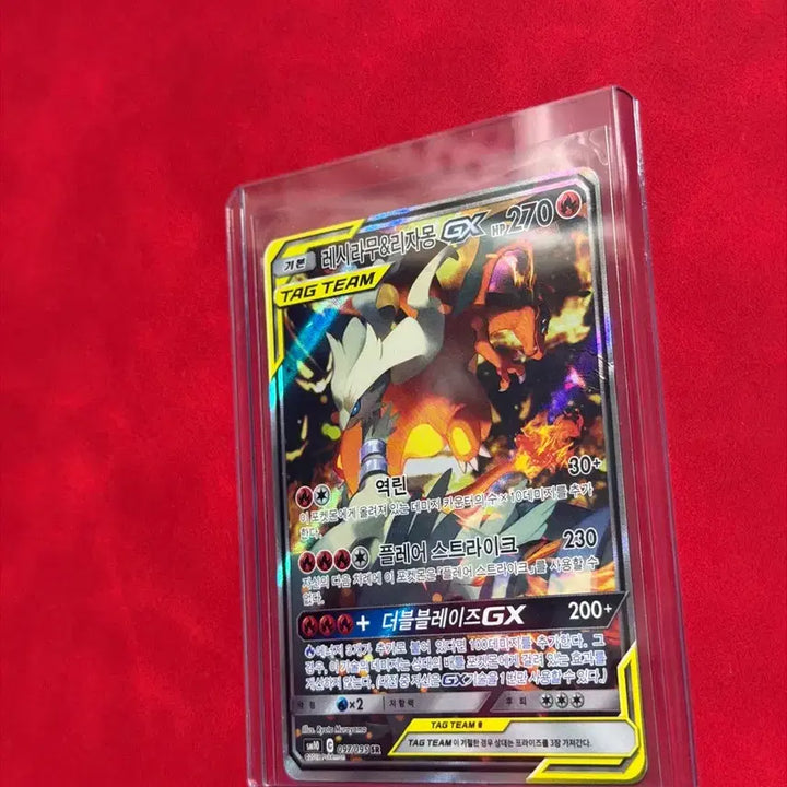 [BUNJANG] Pokemon Card Reshiram &amp; Charizard GX Tag Team Special Edition / 포켓몬카드 레시라무 &amp; 리자몽 GX 태그팀 특일