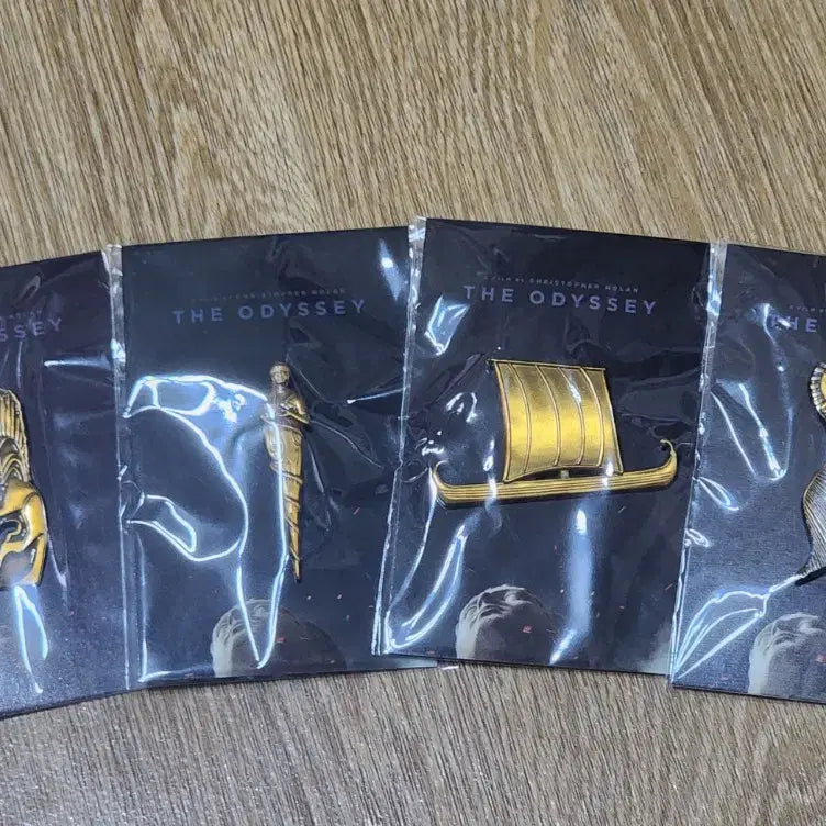 [BUNJANG] Odyssey Badge Set (4 Types) / 오디세이 뱃지 4종 풀세트 아테나 투구 목마 배