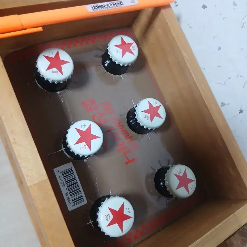 [BUNJANG] Chilsung Cider 1950s First Production Retro Limited Edition 6-Bottle Wooden Box / 50년 최초 칠성사이다 미개봉 레트로 복고 한정판 6개 목재박스