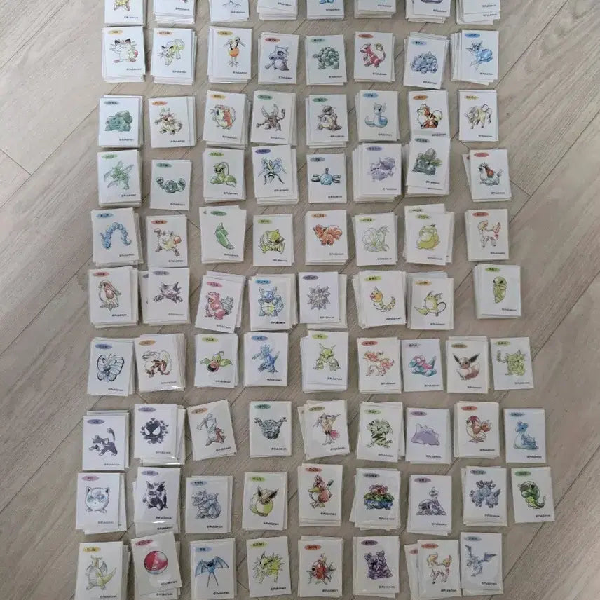 [BUNJANG] Pokemon Stickers Artwork / 포켓몬 띠부씰 아트워크 등 판매