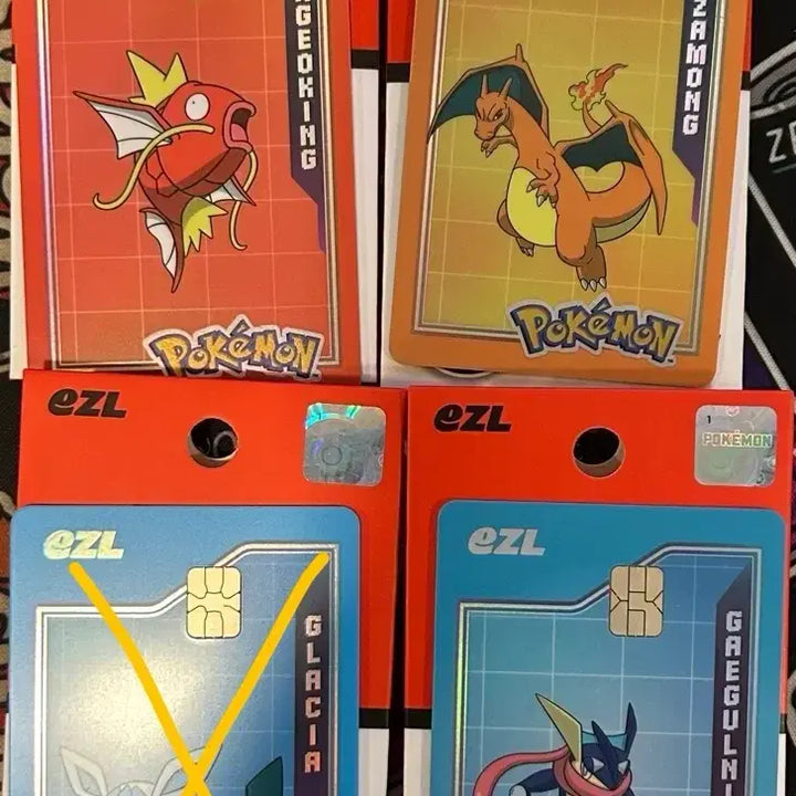 [BUNJANG] Pokemon Easel Card - Charizard, Lucario, Magikarp / [판매/교환] 포켓몬 이즐 교통카드 이즐카드
