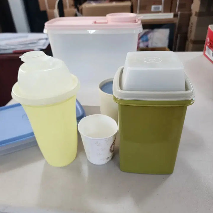 [BUNJANG] Vintage Tupperware Set (6 Pieces) / USA 오래된 상태좋은 사용제 타파웨어(Tupperware)6종류에65000원