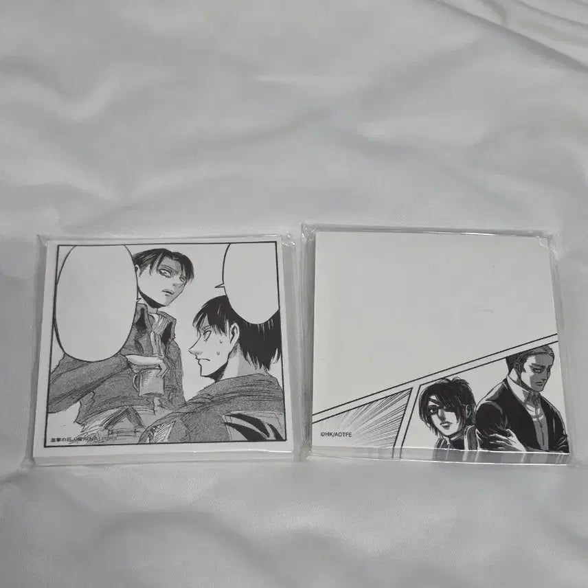 [BUNJANG] Attack on Titan Exhibition Sealed Memo Pad Bundle Set featuring Levi, Eren, Erwin, and Hange / [미개봉] 진격의 거인 메모지 일괄 전시회 굿즈 정품 리바이 에렌 엘빈 한지
