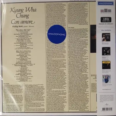 [BUNJANG] Kyung Wha Chung Con Amore Vinyl Record / [리이슈엘피] Kyung Wha Chung 정경화 Con Amore
