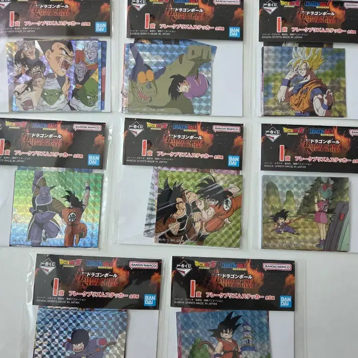 [BUNJANG] Dragon Ball Ichiban Kuji Sticker 8-Type Bundle Set / 드래곤볼 제일복권 스티커 8종 일괄