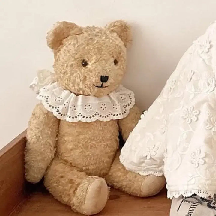 [BUNJANG] Antique Teddy Bear with Dress / 앤틱 곰돌이 인형