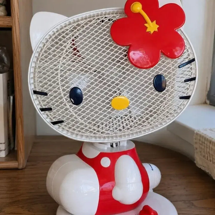 [BUNJANG] Rare Vintage Hello Kitty Rotating Fan / 희귀 헬로키티 고전 선풍기 회전