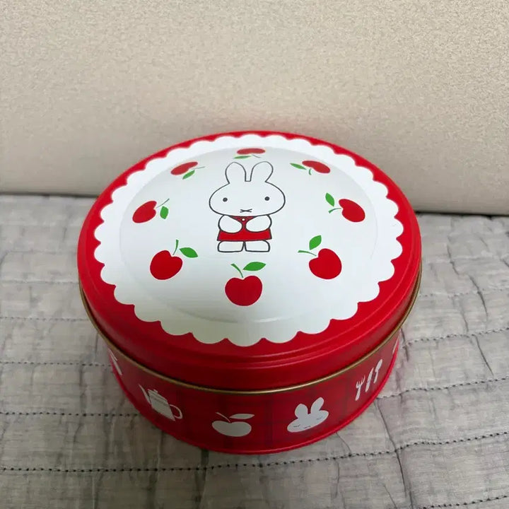 [BUNJANG] Miffy Apple Tin Case / 미피 사과 틴케이스