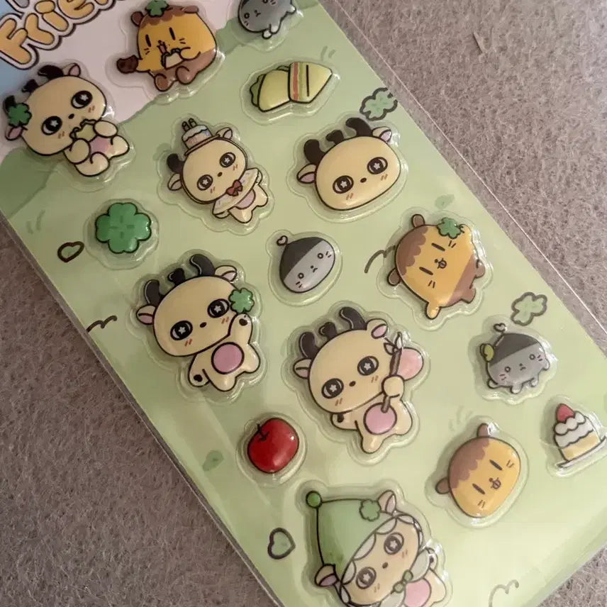 [BUNJANG] Park Ji Hoon Soshimi Friends 3D Sticker / 박지훈 소심이 프렌즈 입체 스티커