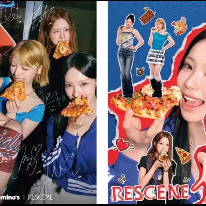 [BUNJANG] Resene Domino Pizza Bromide Poster / 리센느 도미노 피자 브로마이드 포스터