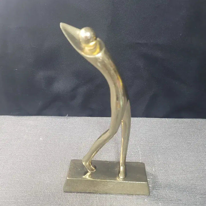 [BUNJANG] Solid Brass Gold-Plated Golf Trophy (20cm) / 금장 통황동금속 골프 트로피