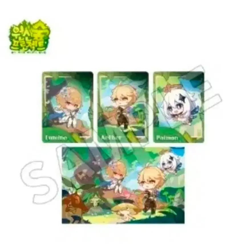 [BUNJANG] Genshin Impact Walking Together Photocard Set / [구매/교환]동네걷기 포토카드  원신 숲 교환품공차 파이논/카스캔벳지 세트아크릴도있어요미개봉
