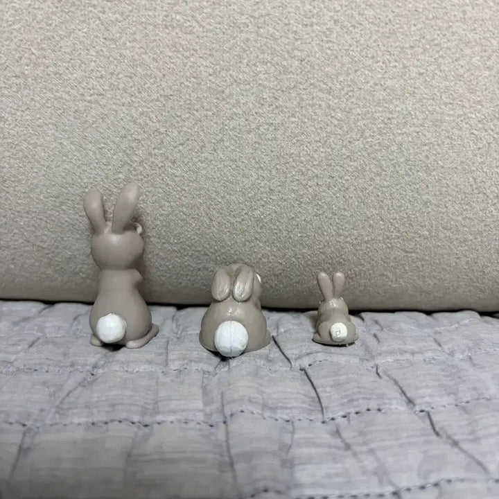 [BUNJANG] Wallace &amp; Gromit Grey Rabbit Figure 3-Piece Bundle Set / 월레스와 그로밋 회색토끼 피규어 3종 일괄판매