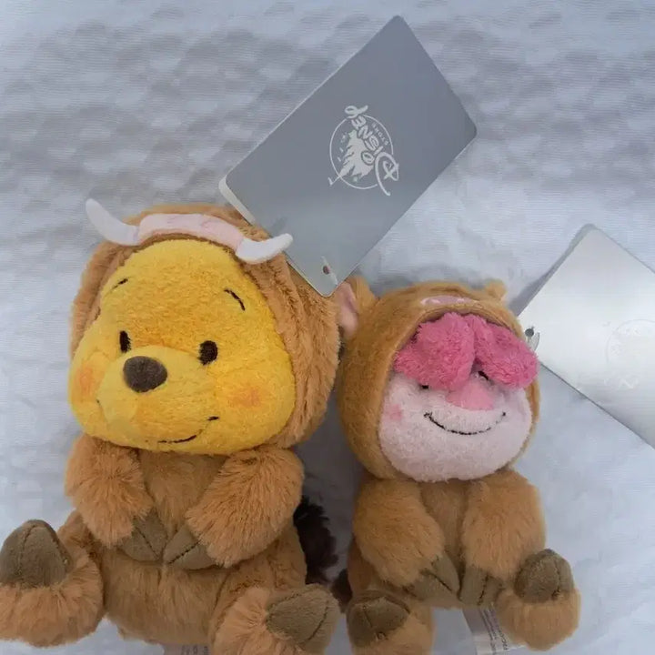 [BUNJANG] Disney Winnie the Pooh Piglet Plush Set / 디즈니 푸우 피글렛 인형