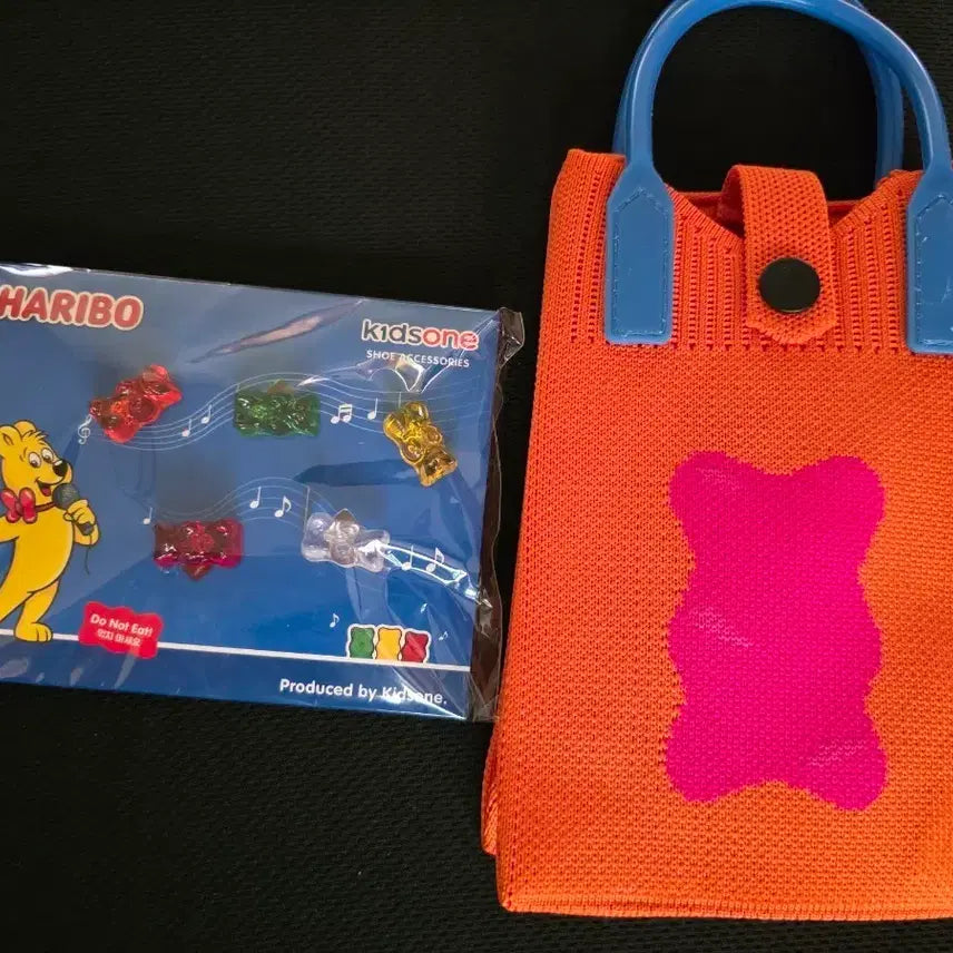 [BUNJANG] Haribo Jibbitz &amp; Mini Net Bag Bundle / 하리보 지비츠+미니백