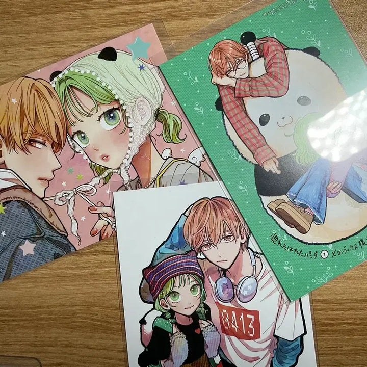 [BUNJANG] Pure Love Panda Postcard Set / 순정만화 사랑에 빠진 판다 엽서