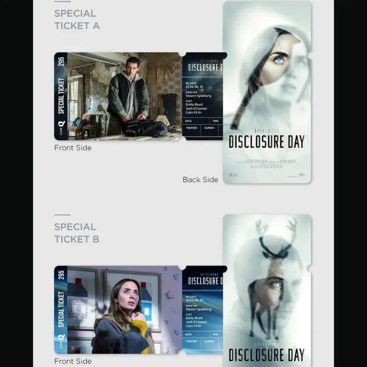 [BUNJANG] Disclosure Day Special Ticket Set (TTT, CineQ) / 영화 디스클로저 데이 굿즈 (TTT, 시네Q)