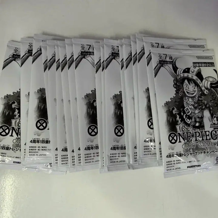 [BUNJANG] Sealed One Piece 4th Anniversary Promo Pack - Gol D. Roger / 미개봉 원피스 4주년 프로모팩 카골로디님11팩