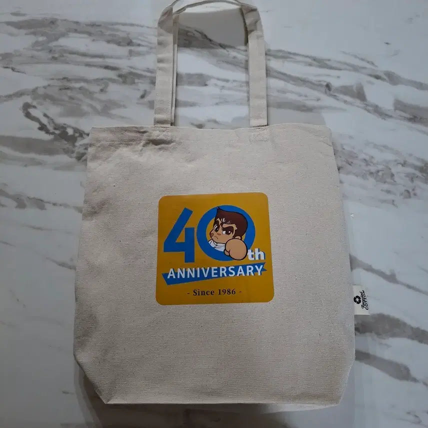 [BUNJANG] Goonio-kun 40th Anniversary Eco Bag / 구니오군 40주년 기념 애니버서리 에코백 새제품