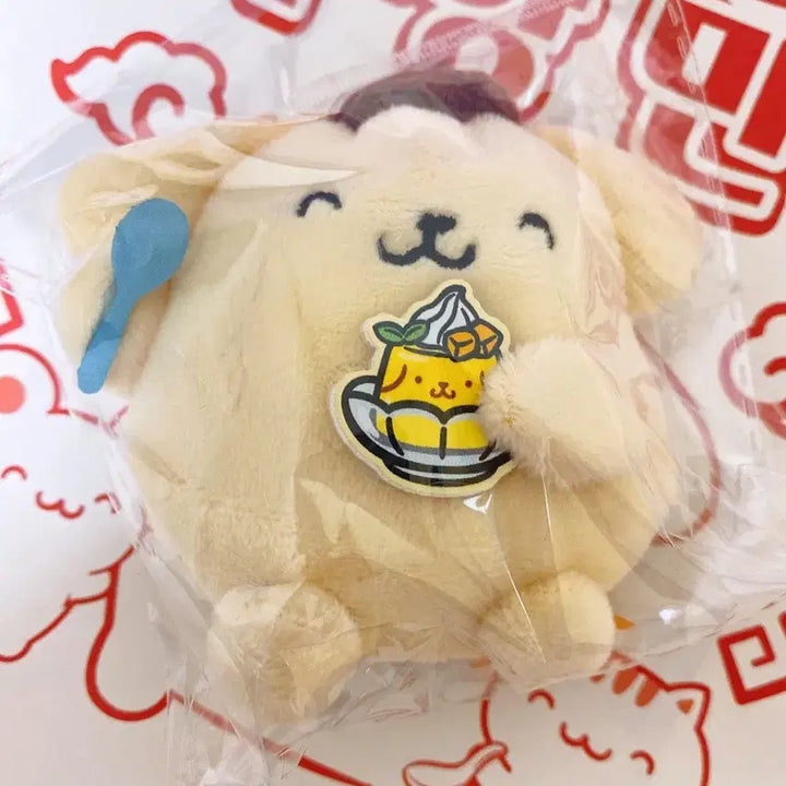 [BUNJANG] Sanrio Pompompurin Waaang Mandu Flat Plush / 폼폼푸린 와앙만두 납작 인형 달콤 푸딩