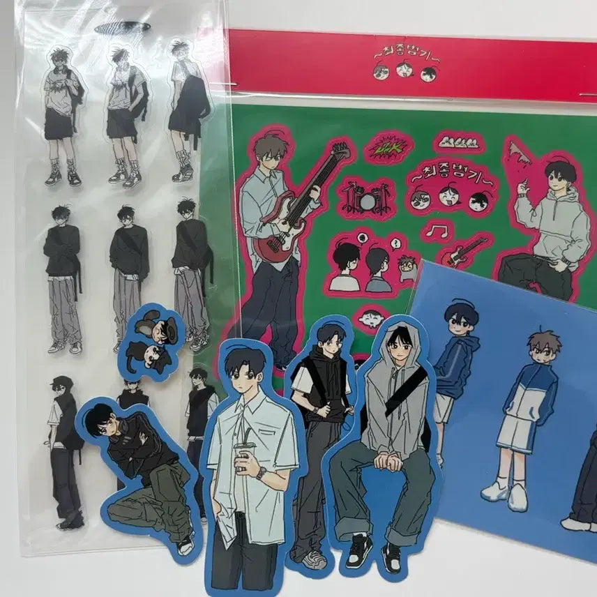 [BUNJANG] Garbage Time Ggoma Sticker Set (4 Types) / 가비지타임 갑타 고고마님 비공굿 스티커 4종 일괄 세트