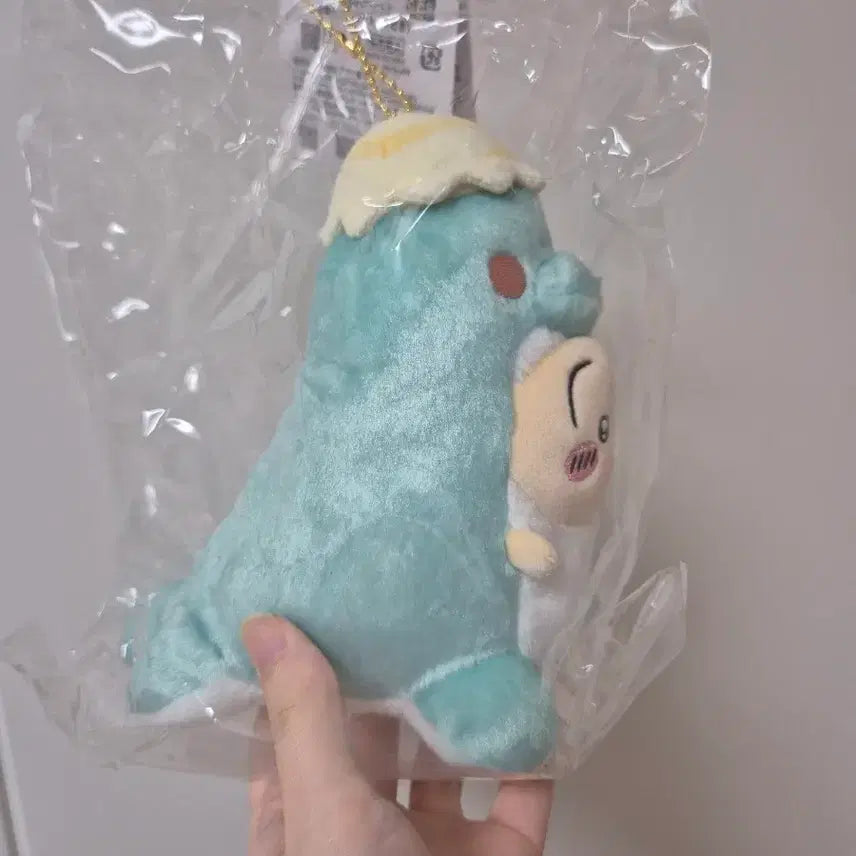 [BUNJANG] Chiikawa Usagi Dinosaur Mascot Plush + Special Seal / 치이카와 포켓 우사기 공룡 마스코트 인형+특전 씰