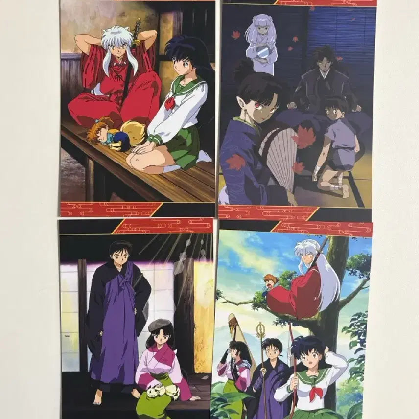 [BUNJANG] Inuyasha Popup Memorial Card Full Set / 이누야샤 팝업 특전 메모리얼 카드 4종 일괄판매