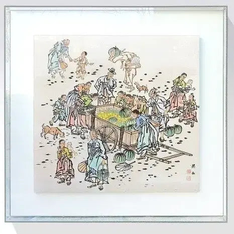 [BUNJANG] Watermelon Seller Folk Painting / 수박장수