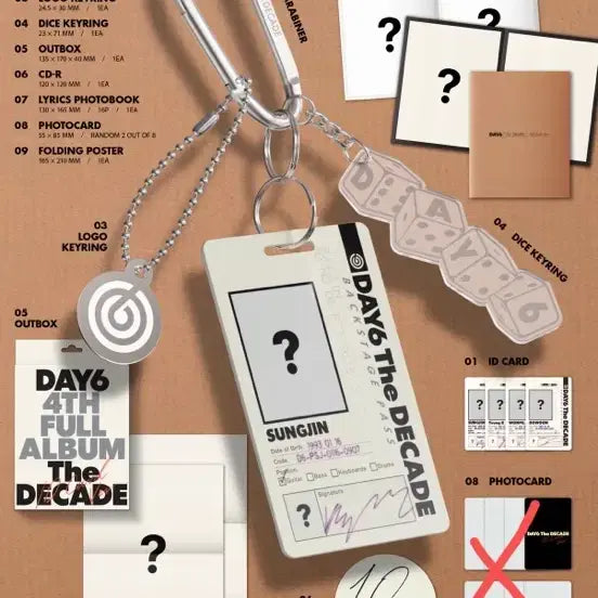 [BUNJANG] DAY6 The DECADE Regular Album MD Version (ID Card) / 데이식스 The DECADE 정규 앨범 엠디 버전(아이디카드)