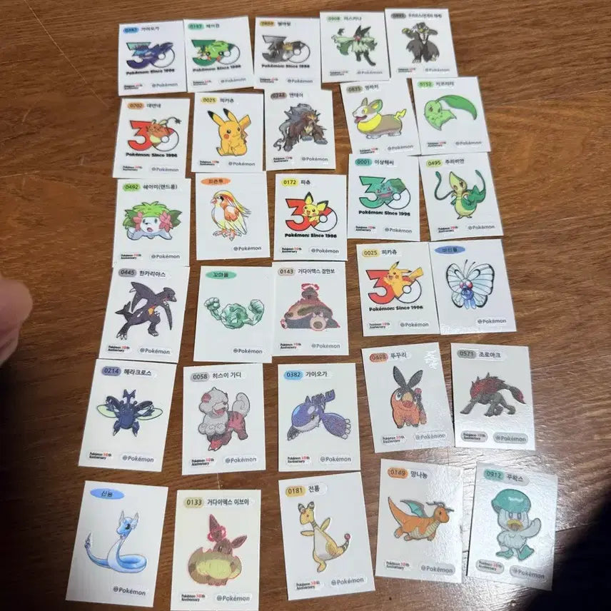[BUNJANG] Pokemon Stickers (109 pcs) / 포켓몬스티커 109장 팔아요